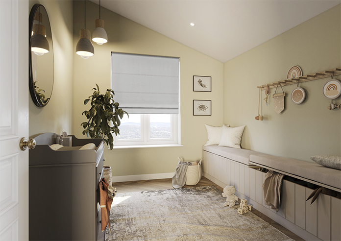 Windermere, Stone - Twist&Fit Roman Blind - Image 7